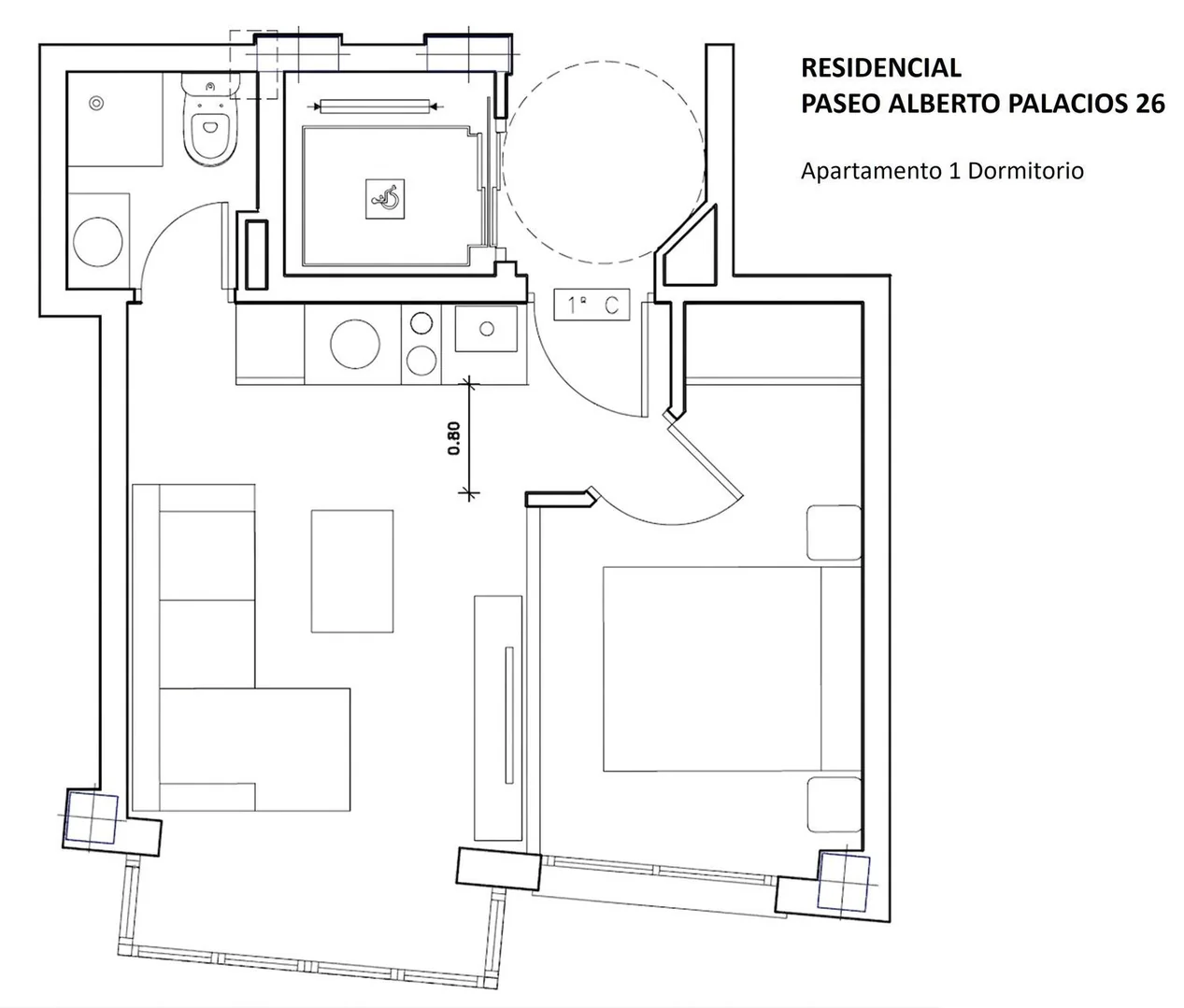 Estudio en Paseo de Alberto Palacios, 26, Villaverde Alto - Foto 2