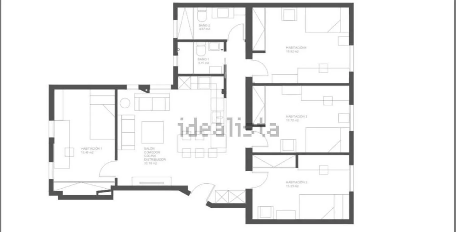 Piso en calle de Donoso Cortés, 15 - Foto 1