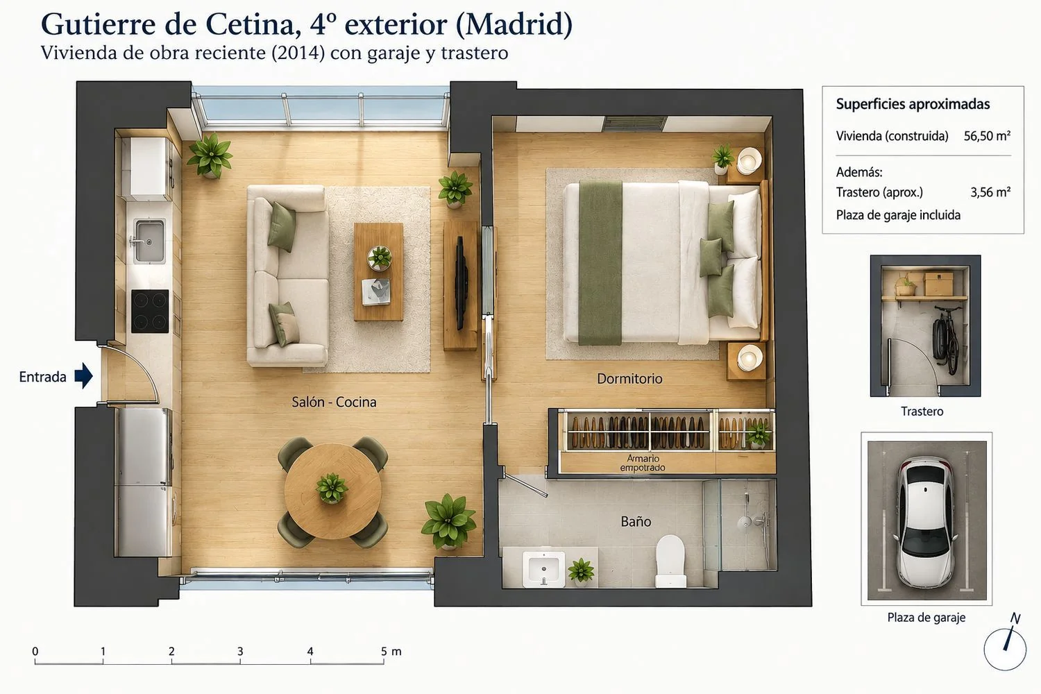Piso en Calle de Gutierre de Cetina, 35, Pueblo Nuevo - Foto 3