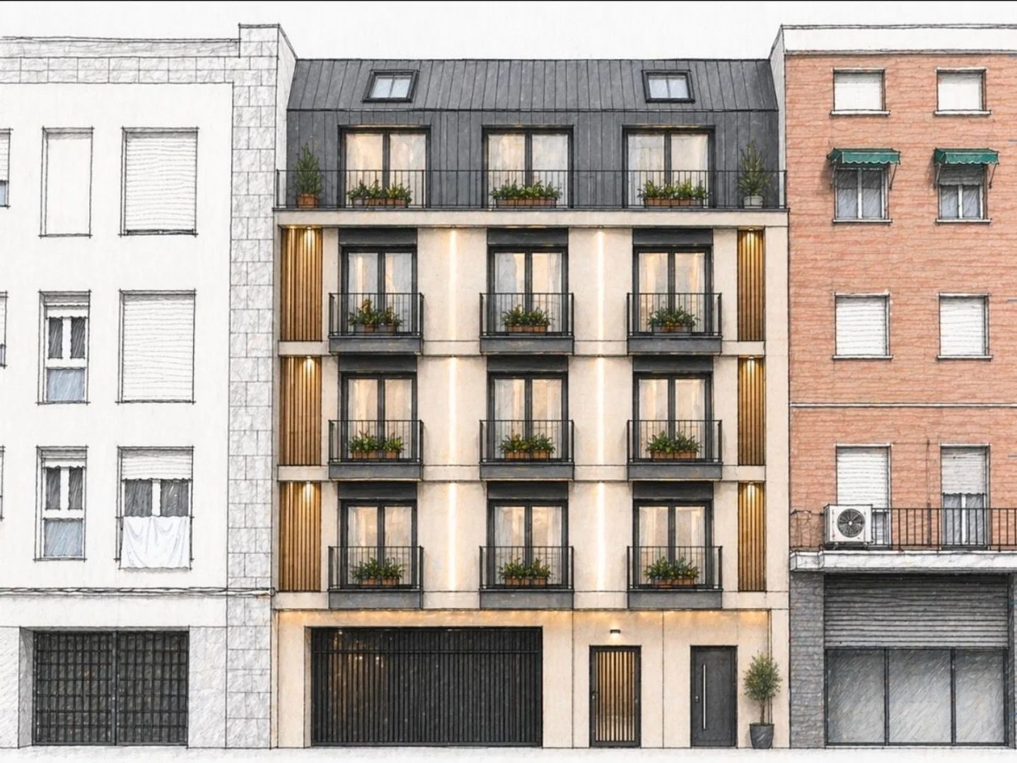 Edificio de uso mixto en Calle de la Pilarica, Moscardó - Foto 2