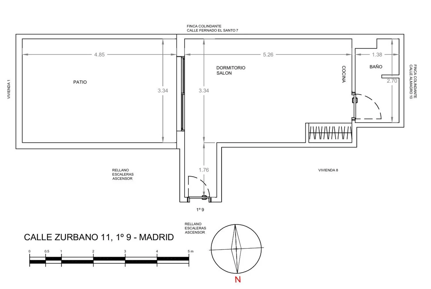 Estudio en Calle de Zurbano, 11, Almagro - Foto 12