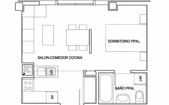 Estudio en Calle de Castiello de Jaca, 25, Las Tablas - Foto 7