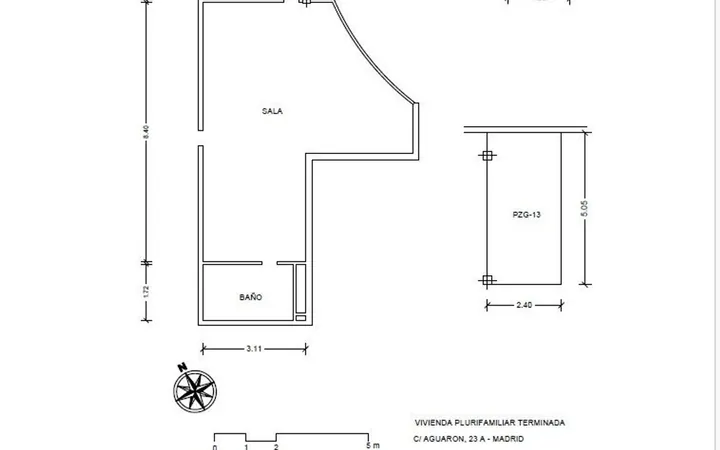 Estudio en Calle de Aguarón, 23, Valdemarín - Foto 10