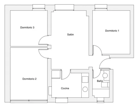 Piso en calle Pan y Toros, 18 - Foto 1