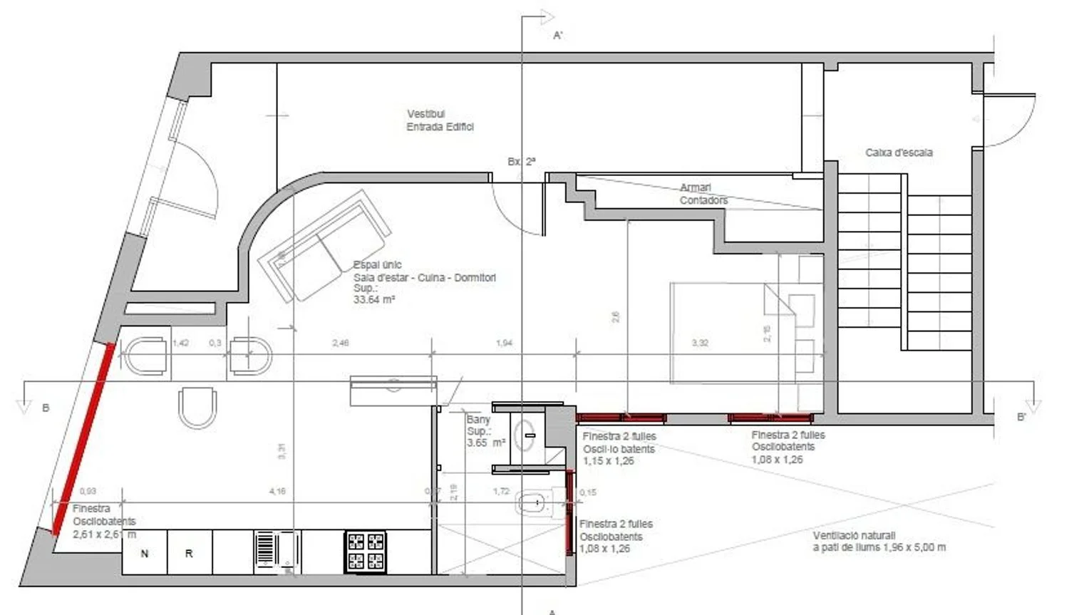 Estudio en calle d'Alexandre de Torrelles, 12 - Foto 10