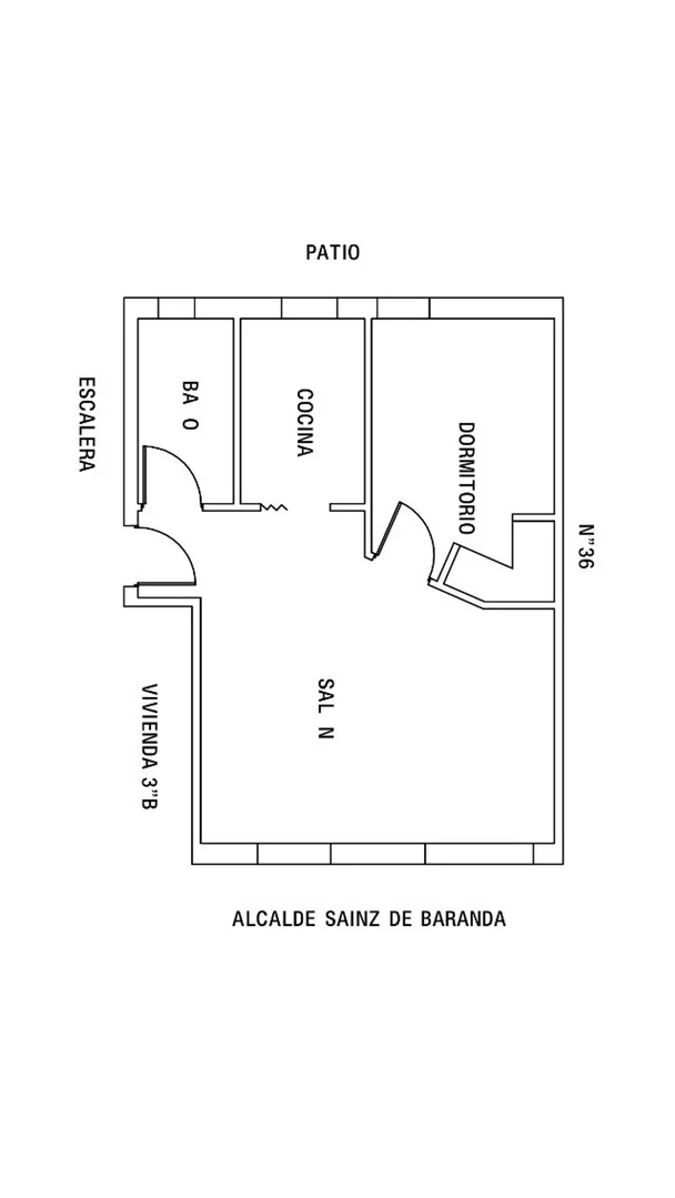 Piso en calle Alcalde Sainz de Baranda, 38
