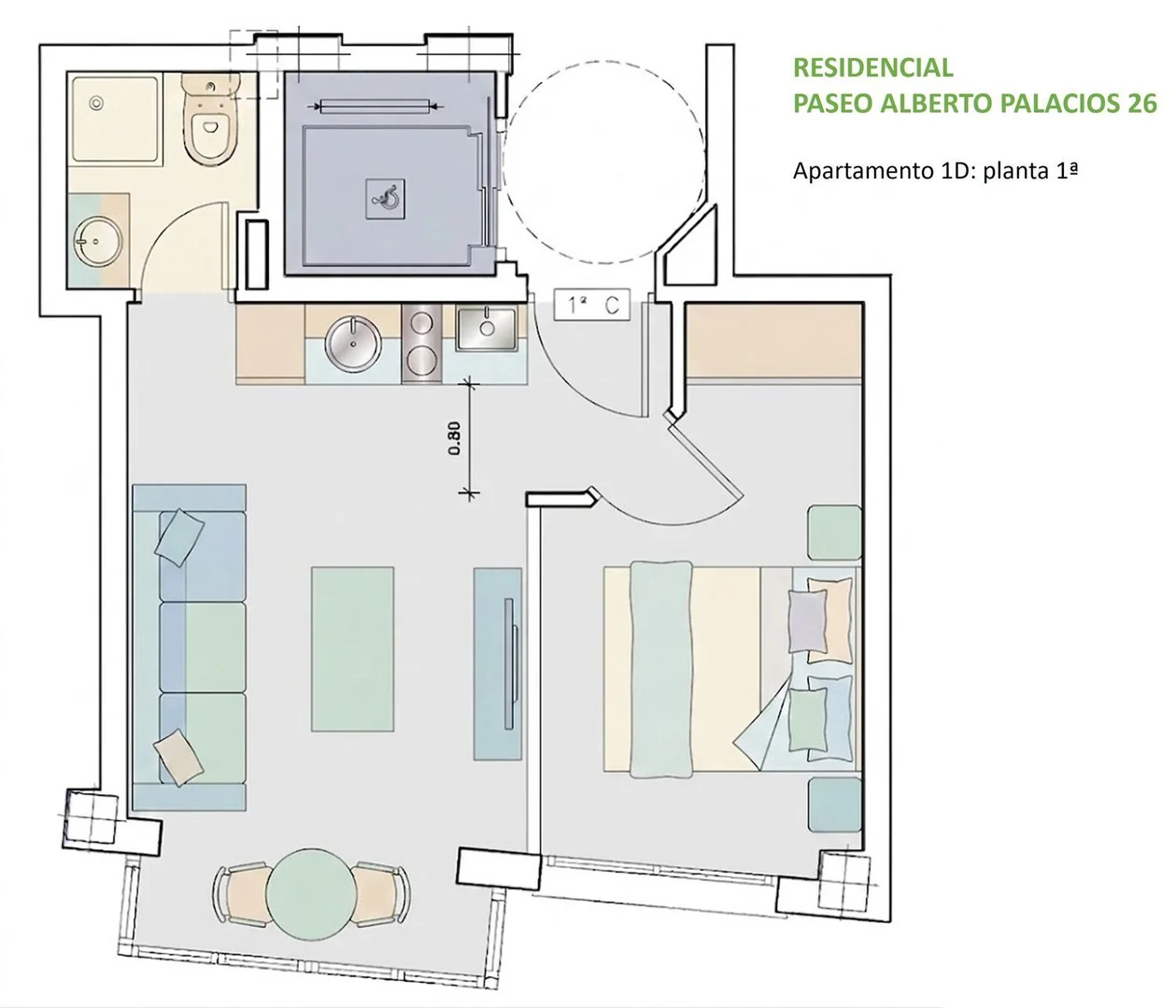 Estudio en Paseo de Alberto Palacios, 26, Villaverde Alto - Foto 3